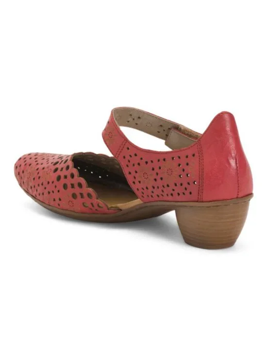 RIEKER Leather Mirjam 53 Comfort Heels - Picture 2 of 3